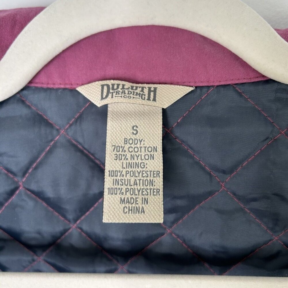 Duluth Trading Co Pink Quilted Jacket‎ Womens Size Small Insulated - Picture 4 of 8